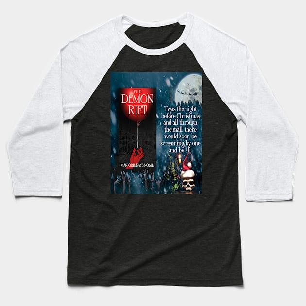 Demon Rift Christmas Twas the Night Baseball T-Shirt by KayeDreamsART